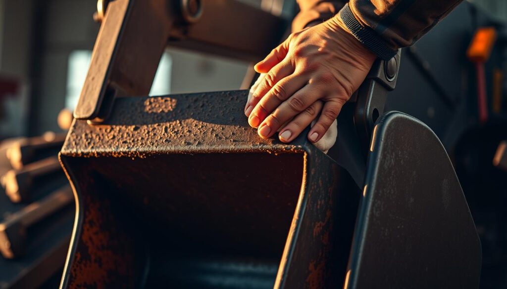 Tractor Loader Bucket Maintenance