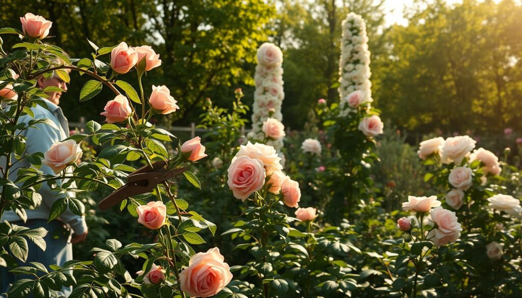 pruning hybrid teas, floribundas, grandifloras in spring