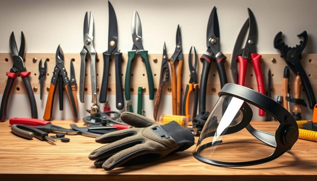 safety gear for pruning roses