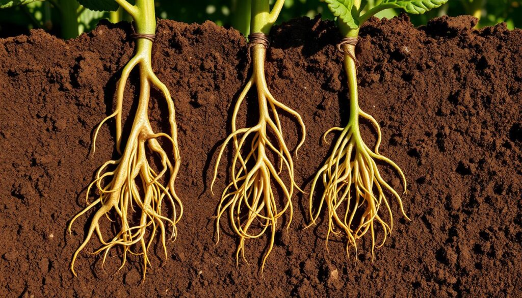 tomato root depth